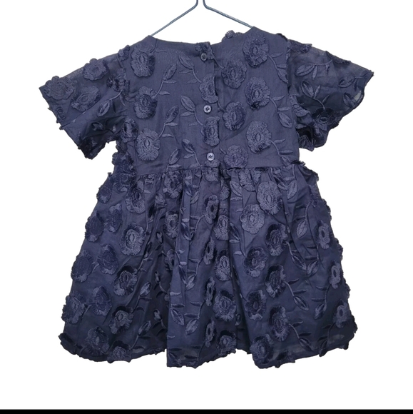 Janie and Jack Navy Floral Dress NWT - Picture 2 of 5